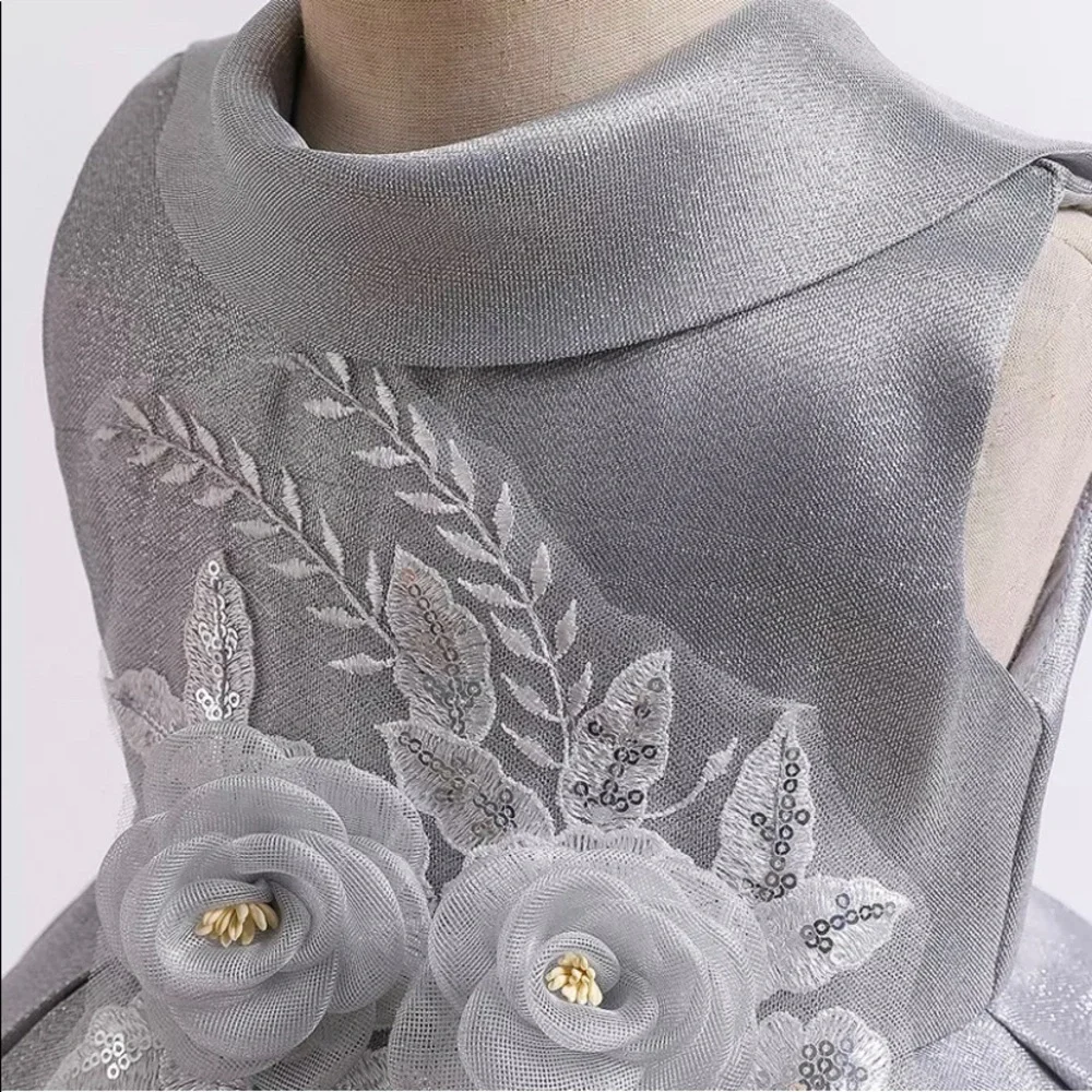 Luxury Embroidered Princess Sparkly Special Occasion Formal Dress 5060 - Picture 5 of 6